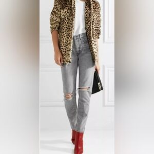 GRLFRND Karolina High Rise Button Fly Distressed Jeans Size 29